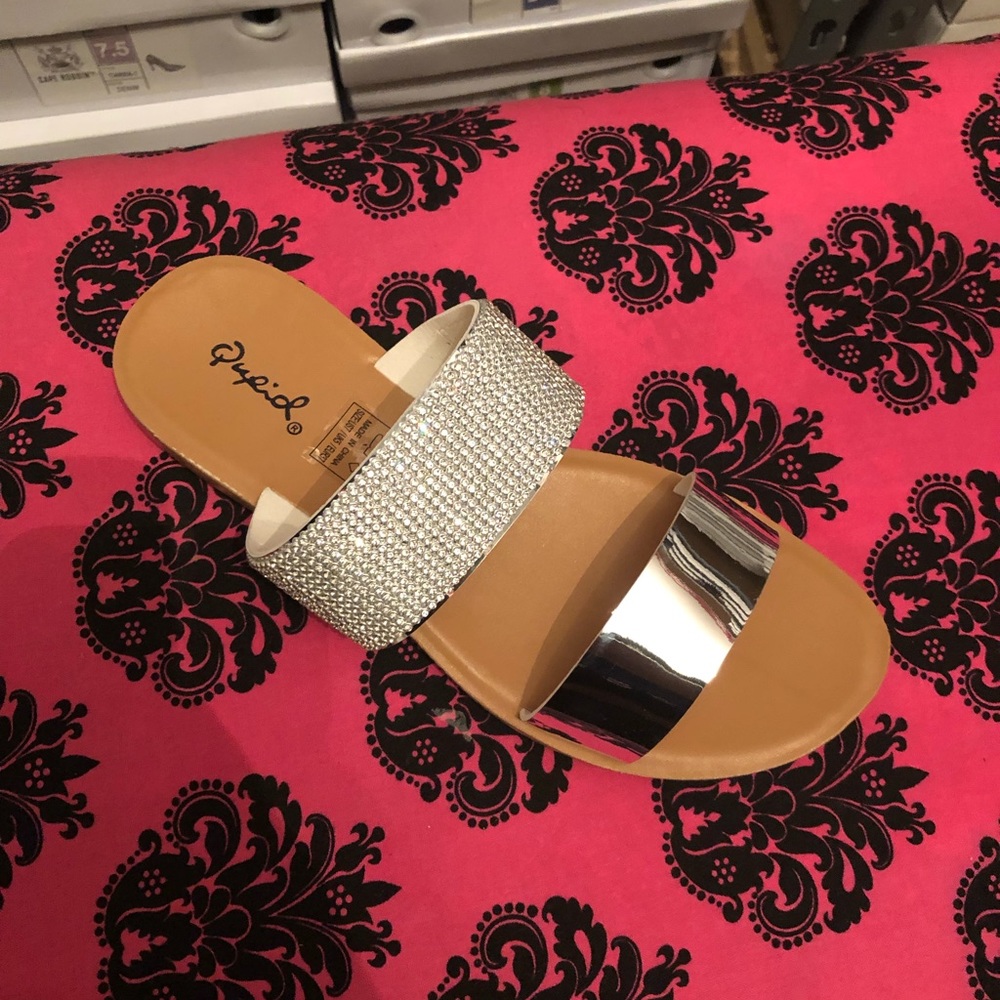 Silver Bling Sandals - Picture 2 of 2